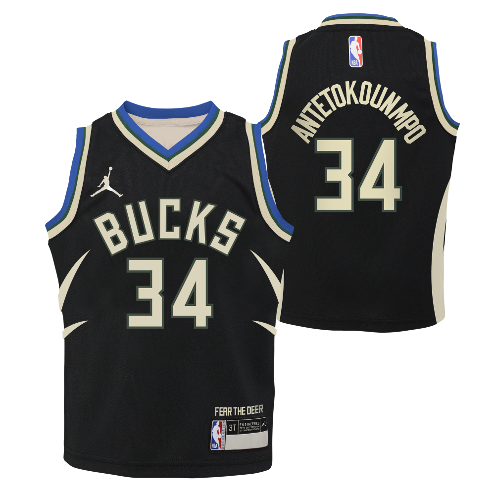 Giannis Antetokounmpo Icon Replica Jersey Milwaukee Bucks Jordan NBA Bouncewear