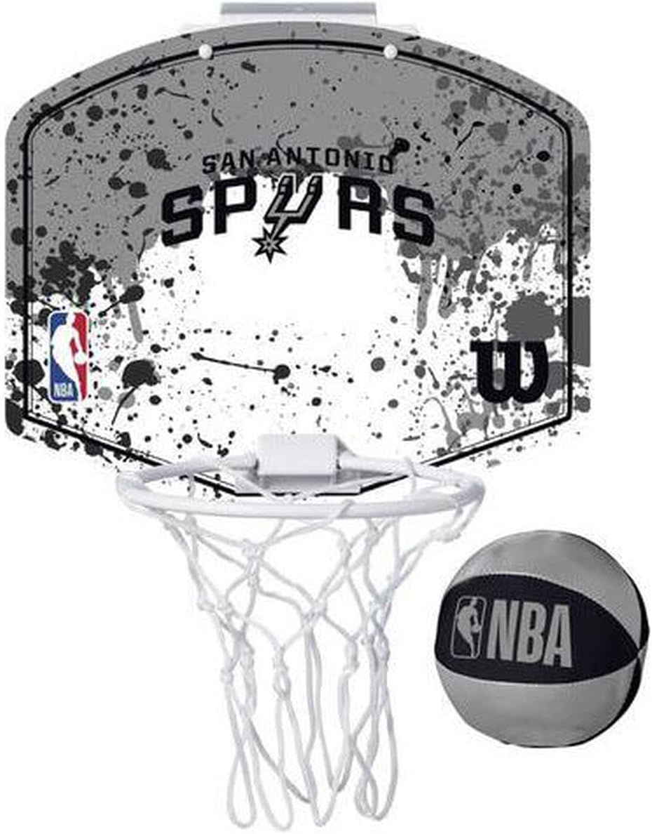 Wilson San Antonio Spurs NBA Team Mini Hoop 'Grey' – Bouncewear