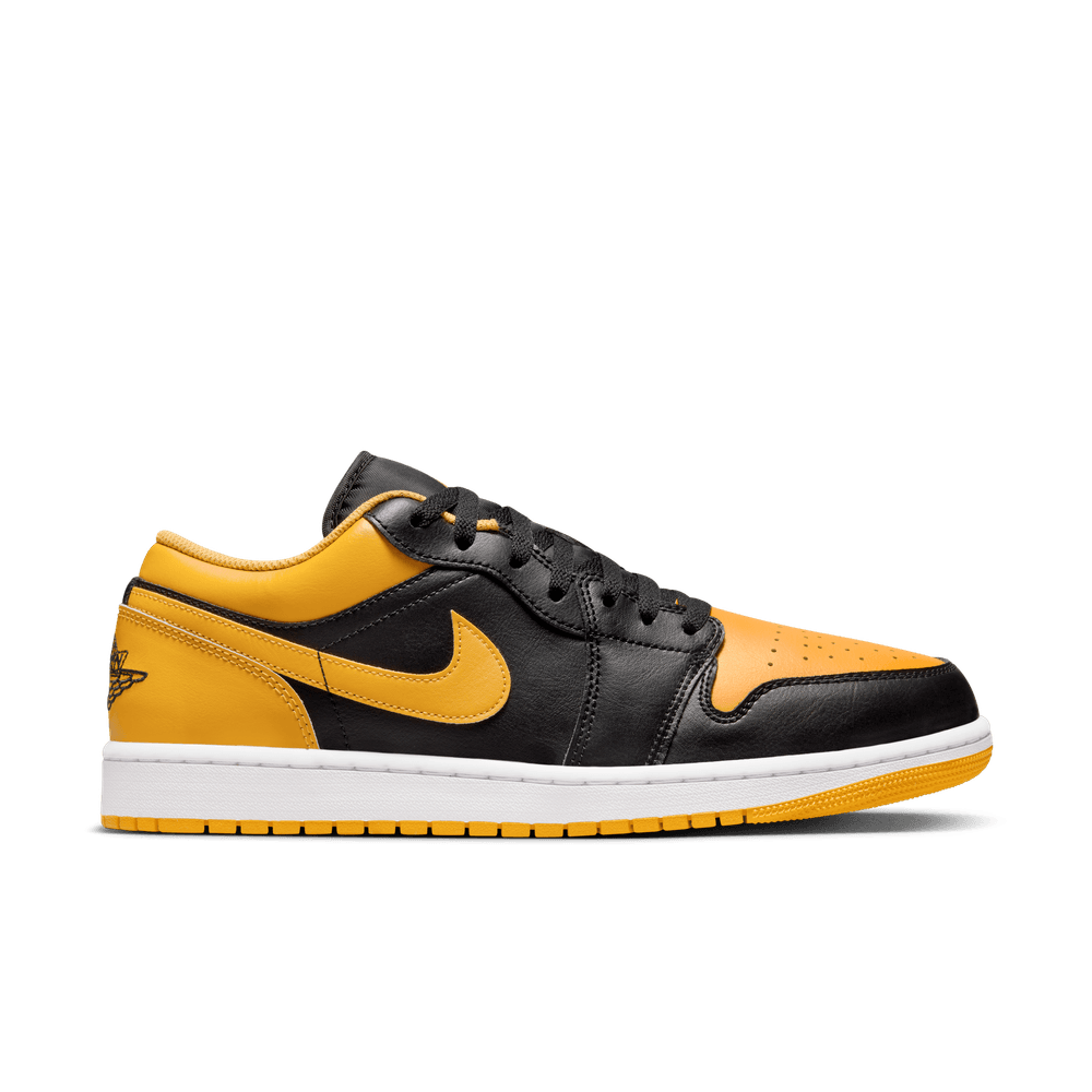 Air Jordan 1 Low Men s Shoes Black Yellow Ochre Bouncewear