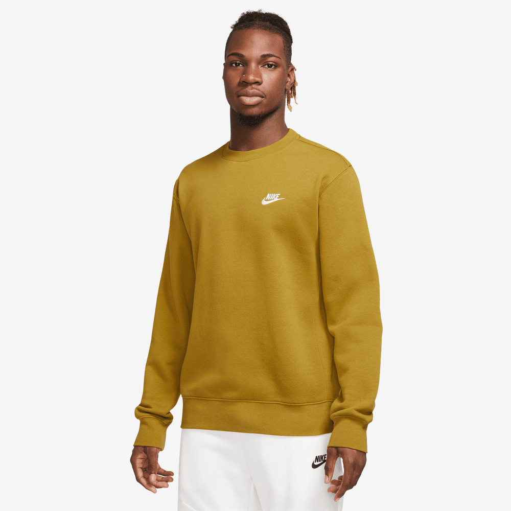 Nike Sportswear Club Fleece Crew Bronzine White