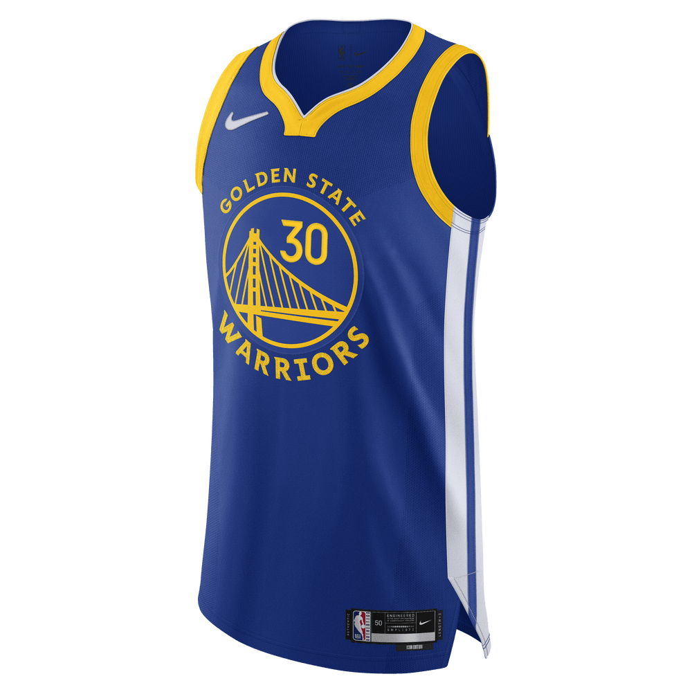 Stephen Curry Warriors Icon Edition 2020 Nike NBA Authentic Jersey Ru Bouncewear