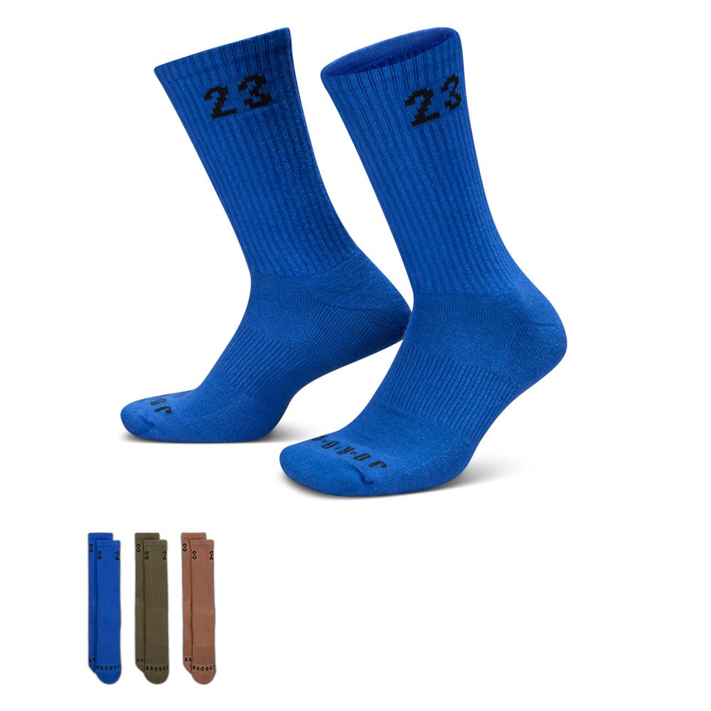 Jordan Essentials Crew Socks (3 Pairs) 'Multi' – Page – Bouncewear