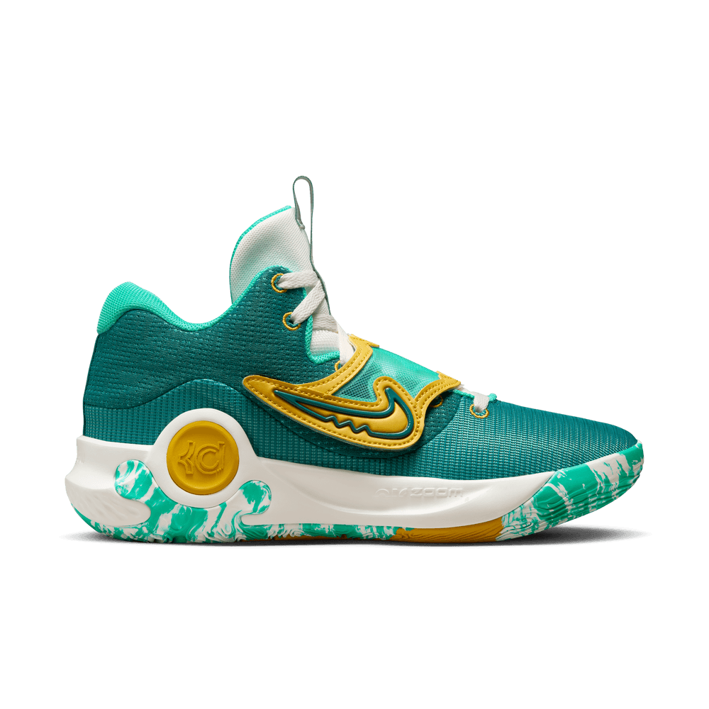 Kevin Durant KD Trey 5 X Basketball Shoes Jade Teal Gold Bouncewear