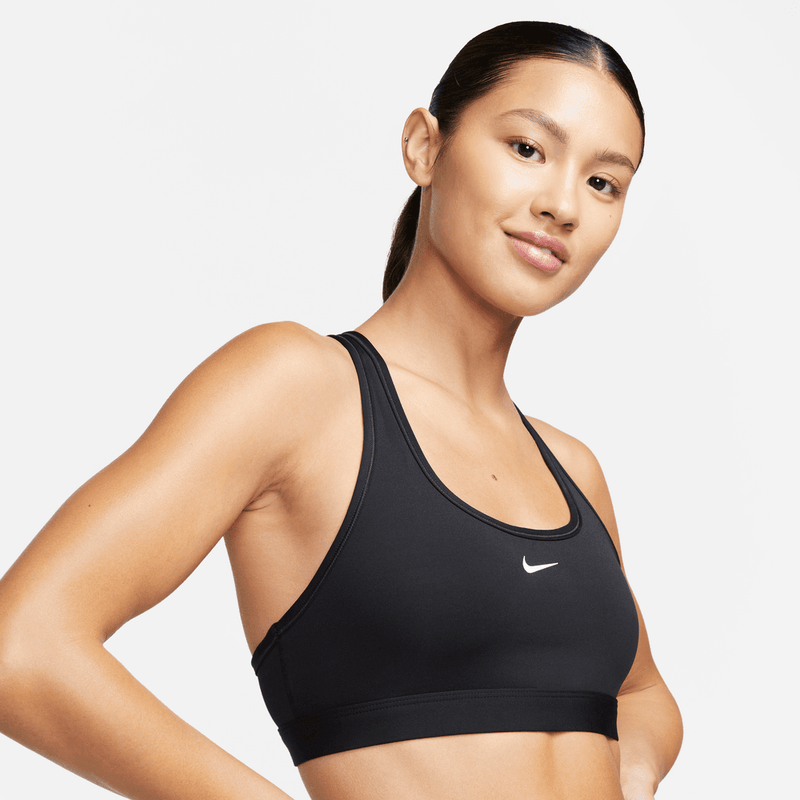 Nike Swoosh Light Support Women's Non-Padded Sports Bra 'Black/White'