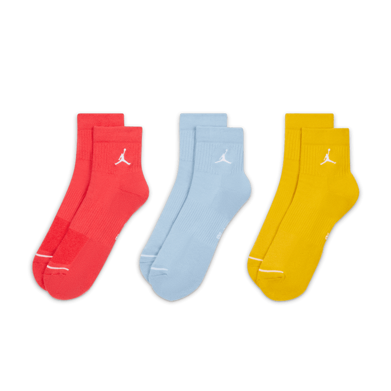 Jordan Everyday Ankle Socks (3 Pairs) 'Multi Color'