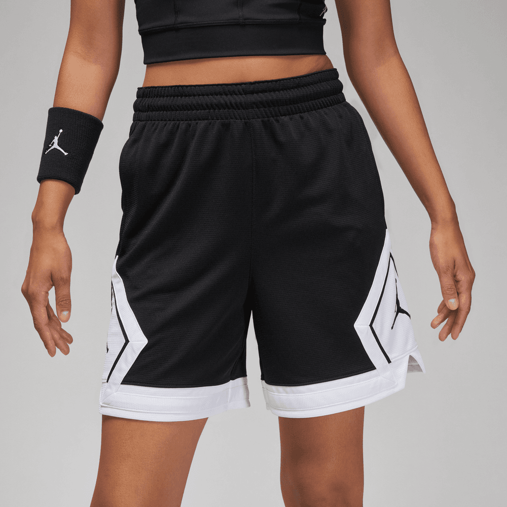 Jordan Sport Women s Diamond Shorts Black White Bouncewear