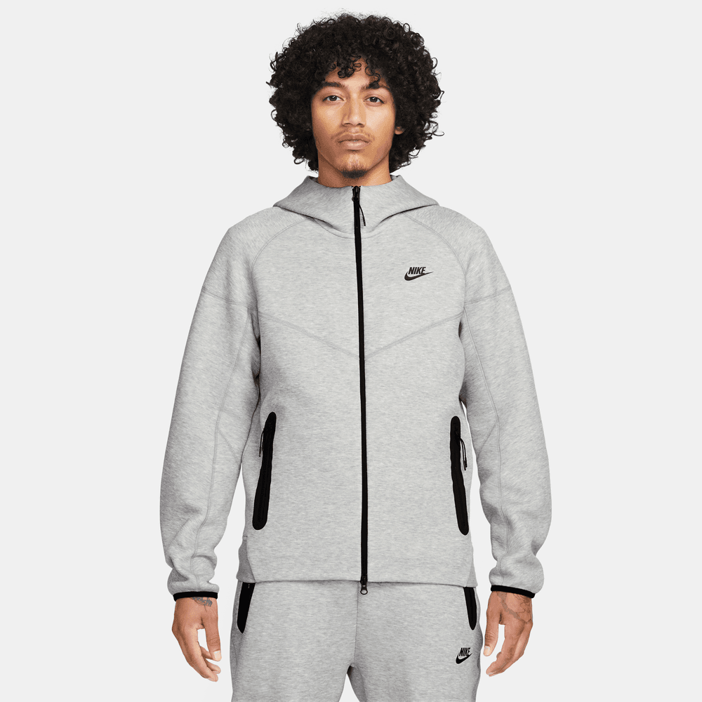 Nike Sportswear Tech Fleece Windrunner Men s Full Zip Hoodie Grey Bla Bouncewear