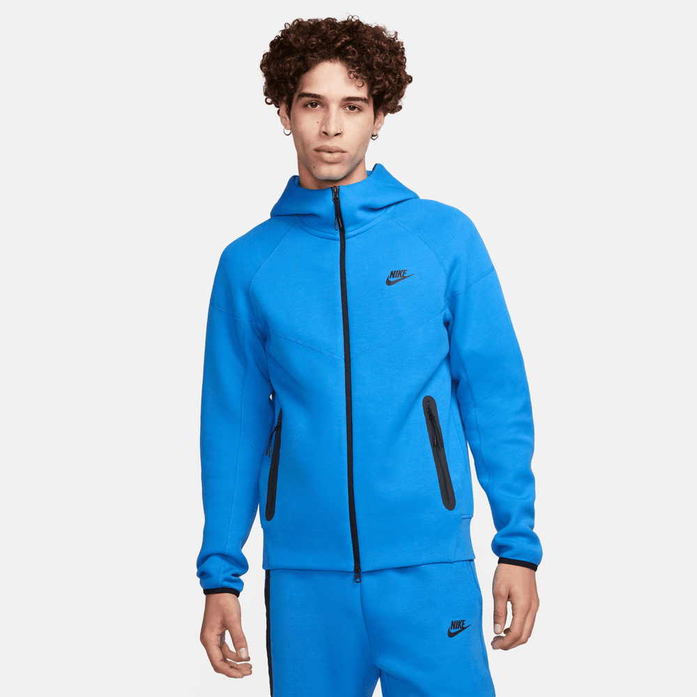 Mens blue orders nike tech fleece hoodie