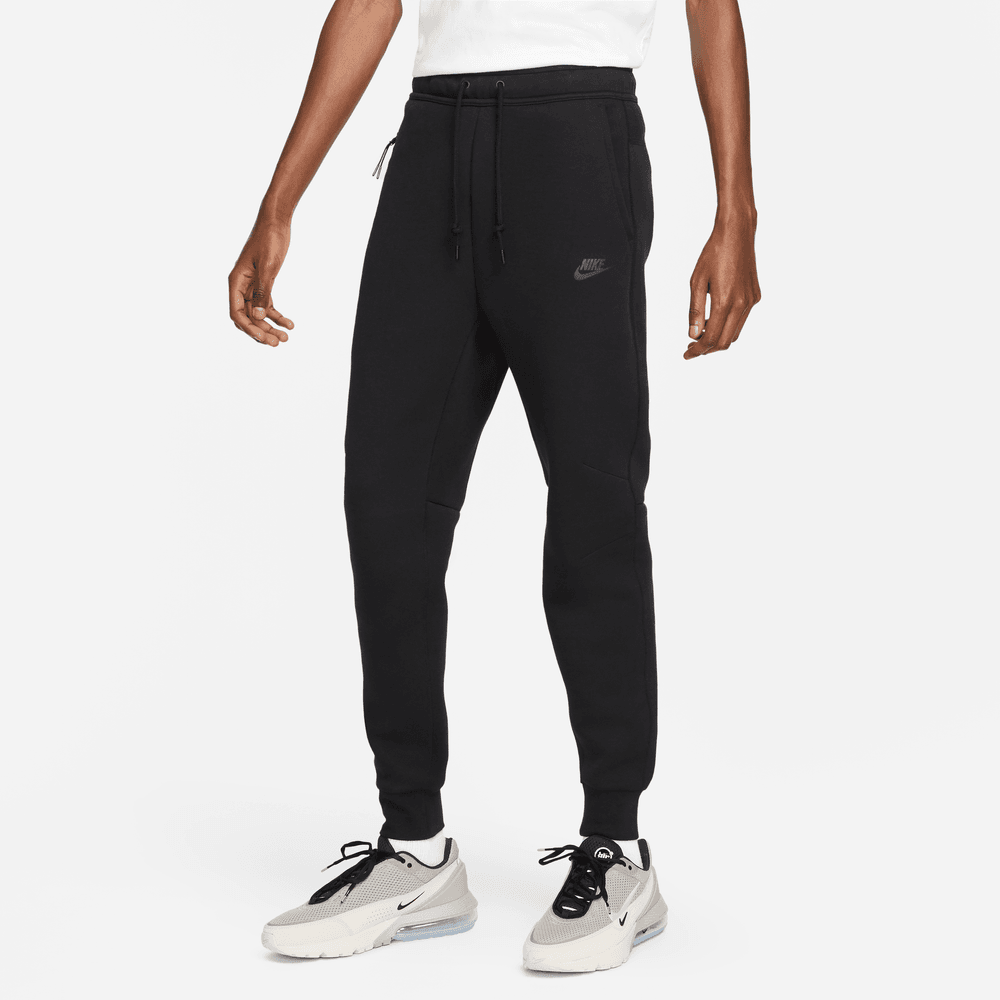 Nike tech fleece joggers black and grey clearance