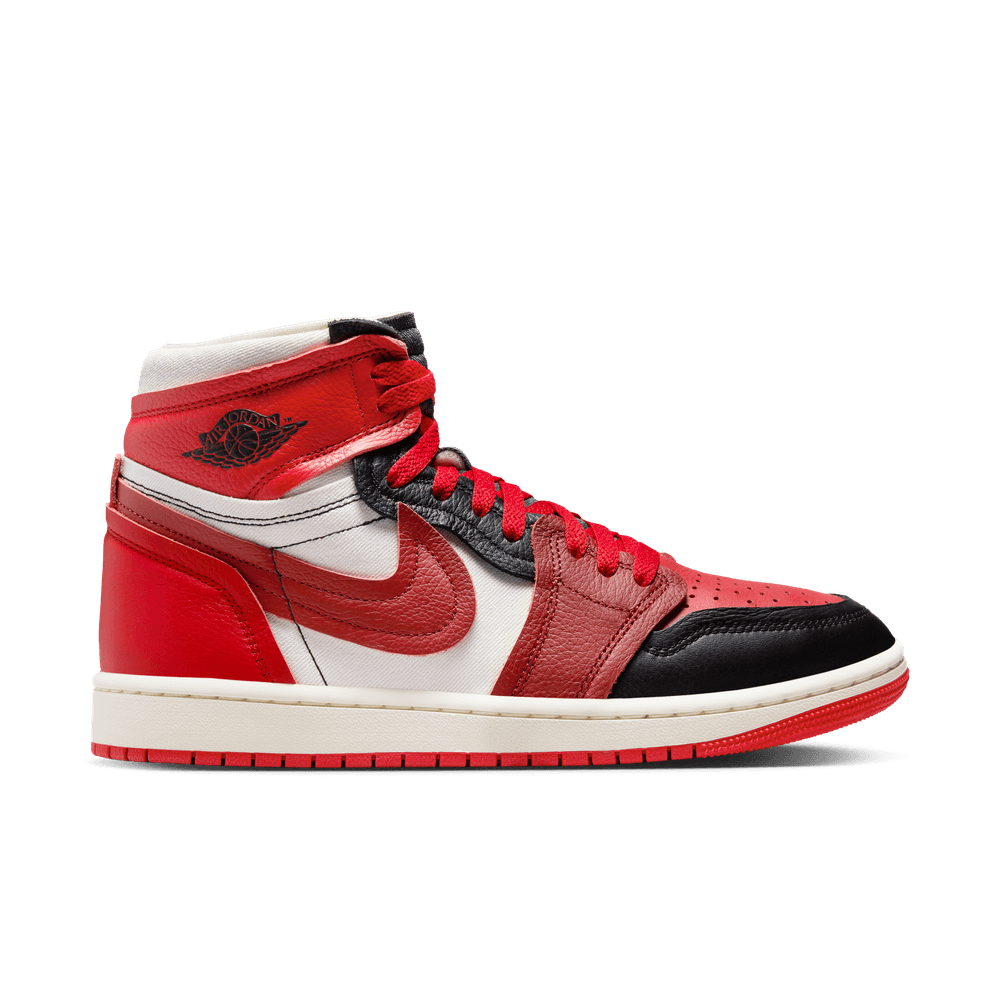 Air Jordan 1 High Method of Make Women s Shoes Red Black Sail Bouncewear