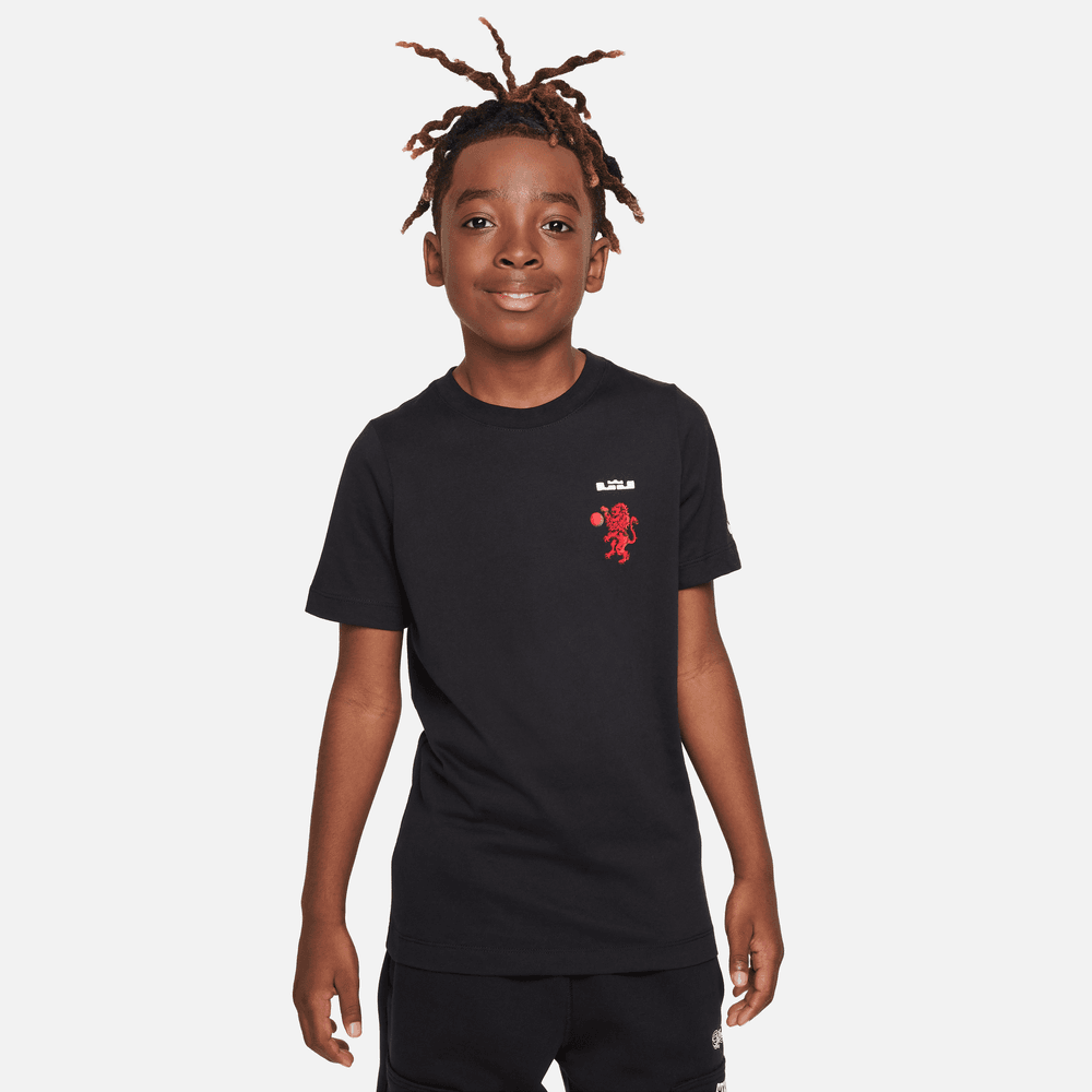 LeBron Big Kids T Shirt Black Bouncewear