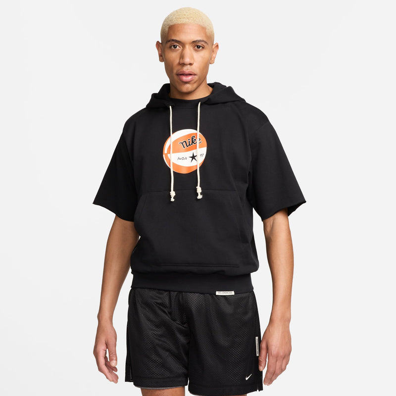 Nike Standard Issue Men's Dri-FIT Short-Sleeve Hoodie 'Black'