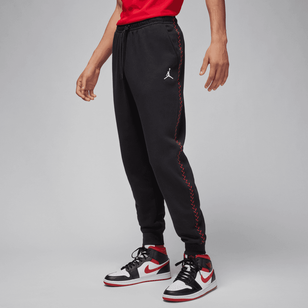 Jordan men's jumpman red fleece pant sale