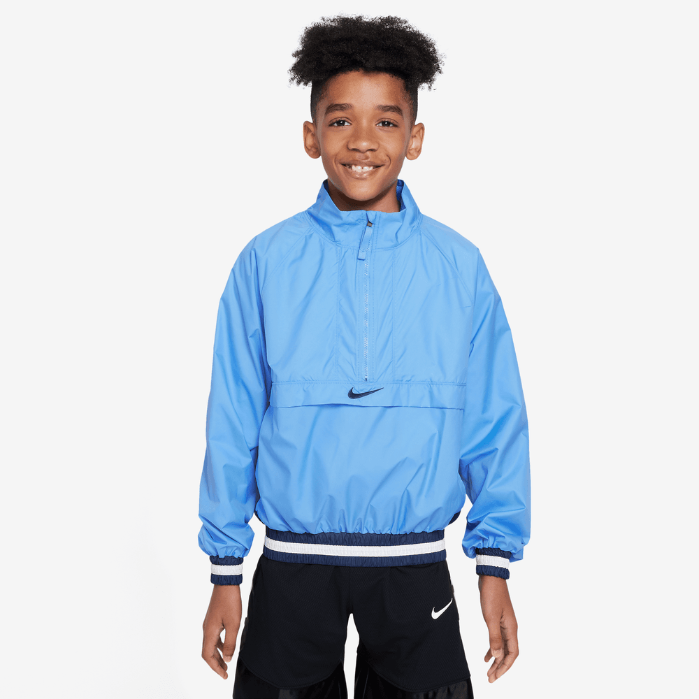 Nike Big Kids Boys Repel Long Sleeve 1 2 Zip Jacket Navy Blue Bouncewear