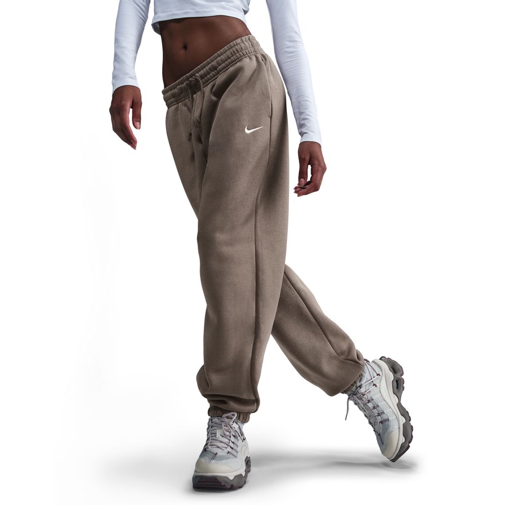 Nike Sportswear Phoenix Fleece Women's High-Waisted Oversized Sweatpants  'Brown/Sail'