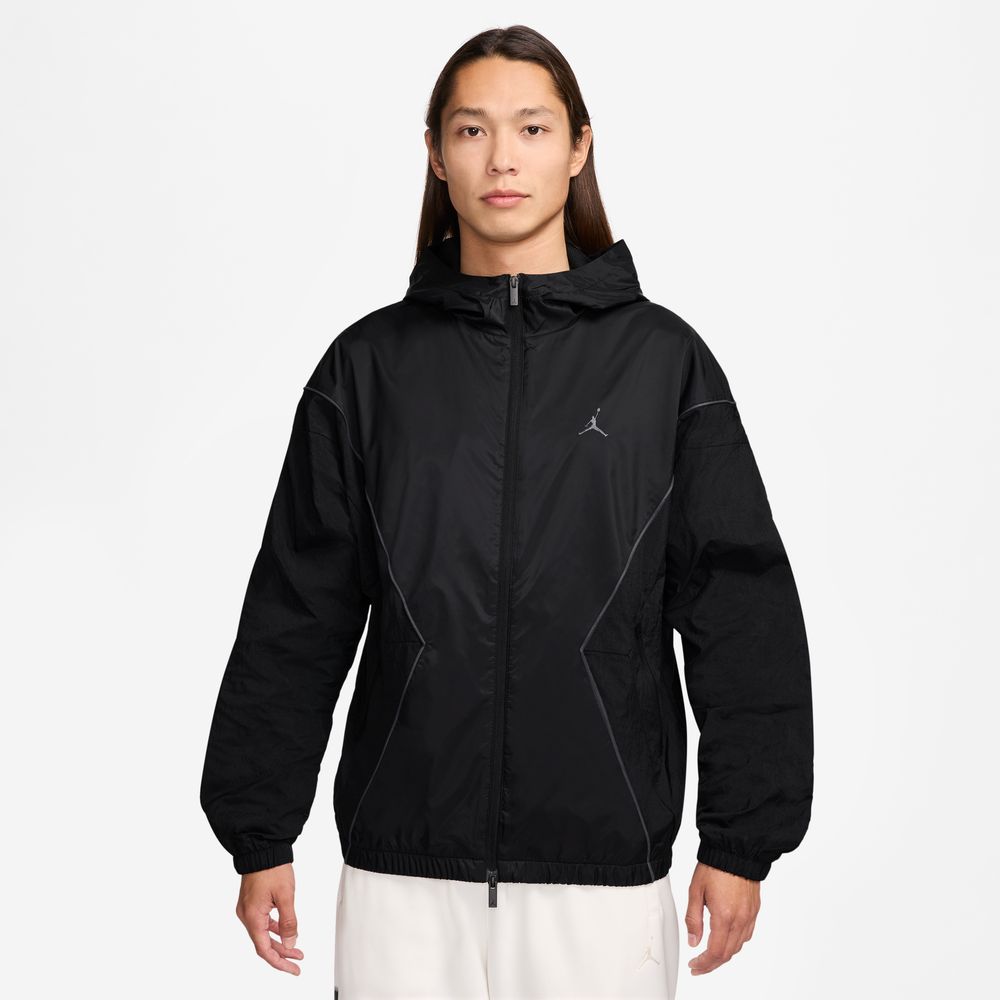 Jordan Brooklyn Men's Hooded Draft Jacket 'Black/Anthracite