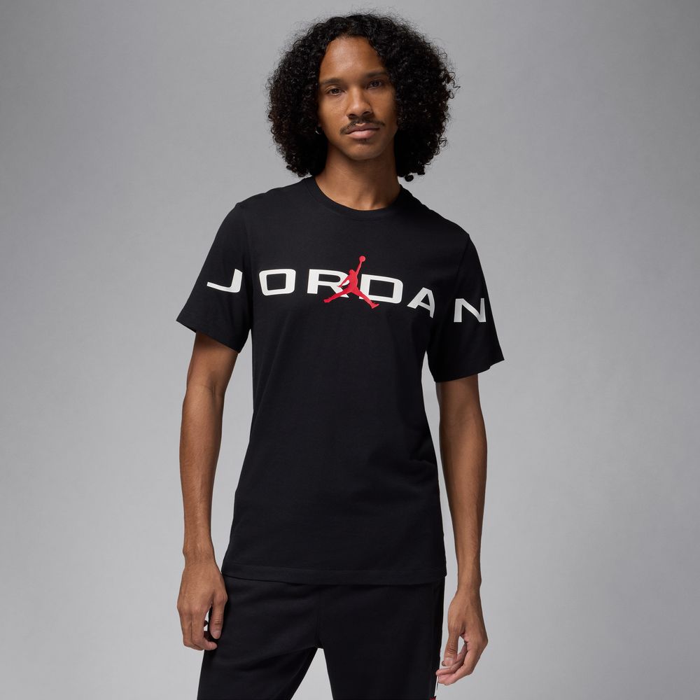 Bouncewear Europe Mens Tshirt White Red And Black Jordan Shirt