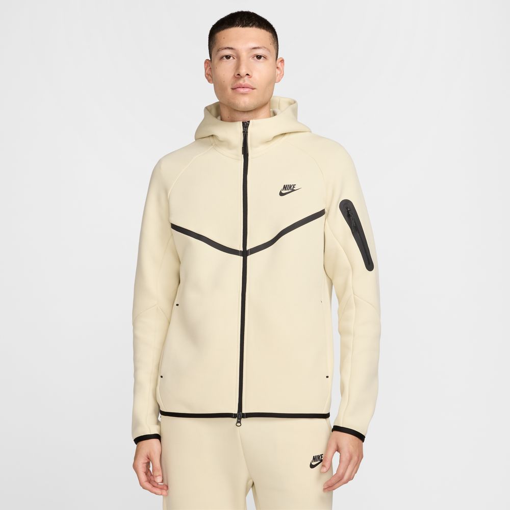 Nike Tech Men's Full-Zip Windrunner Hoodie 'Light Khaki/Black