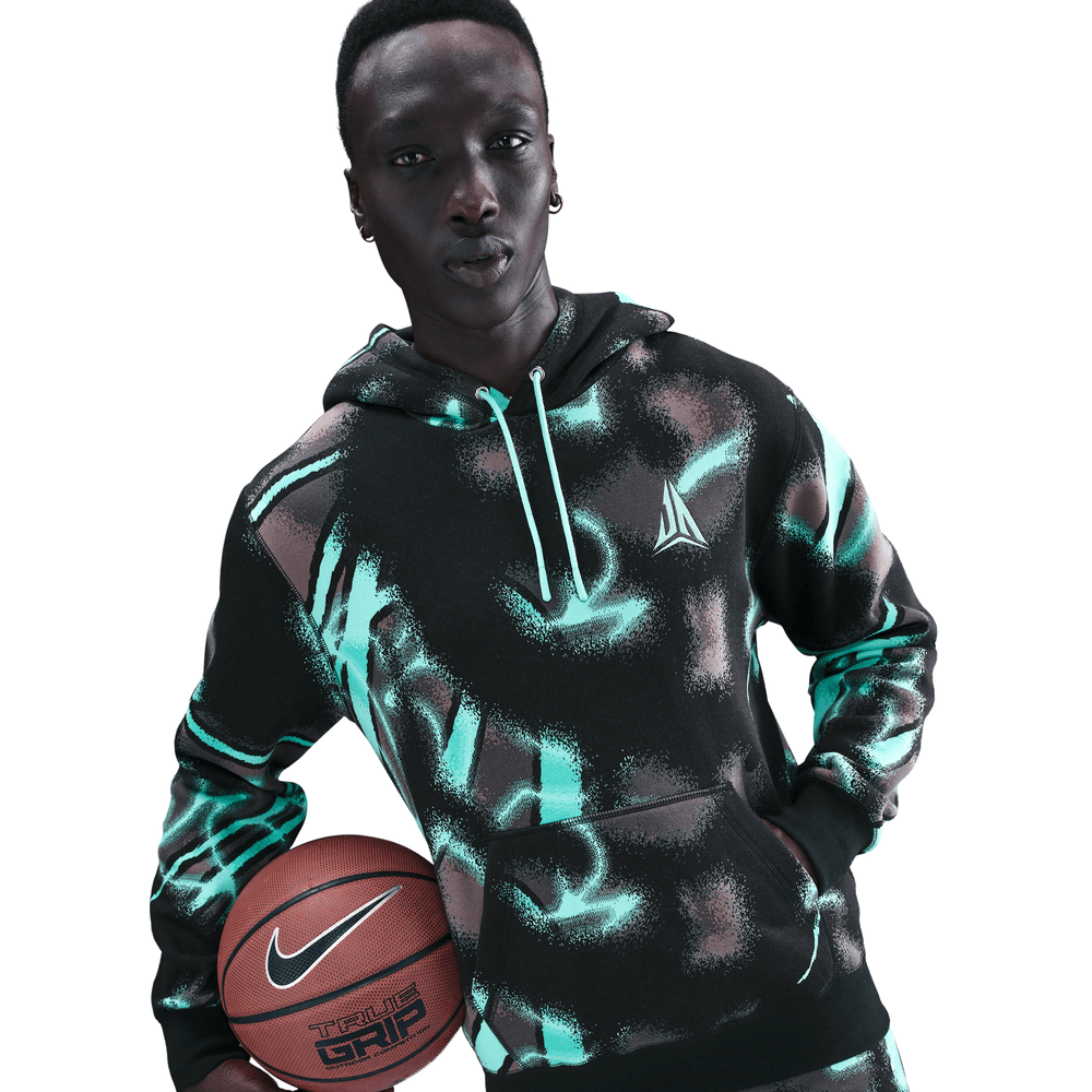 Ja Morant Ja Men's Club Fleece Pullover Hoodie 'Bleached Turquoise
