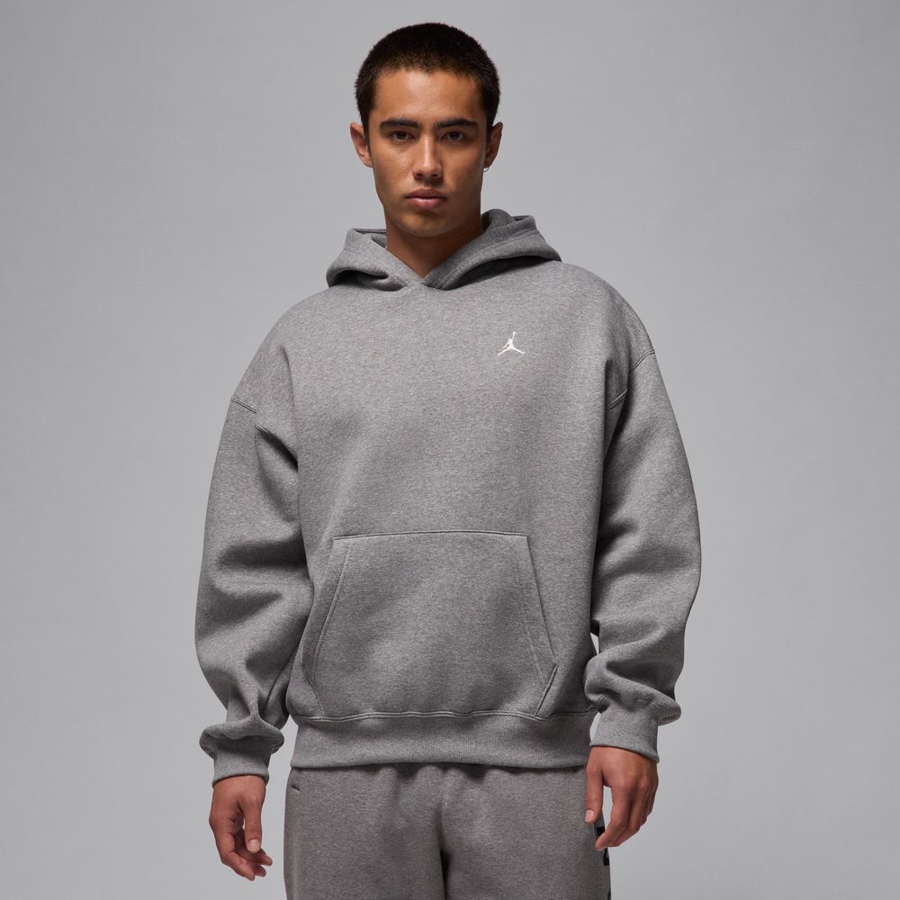 Jordan Brooklyn Fleece Men's Oversized Pullover Hoodie 'Carbon