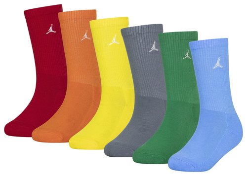 Jordan Everyday Essentials Crew Socks Pairs (GS) 'Multi' 5Y-7Y STARFISH