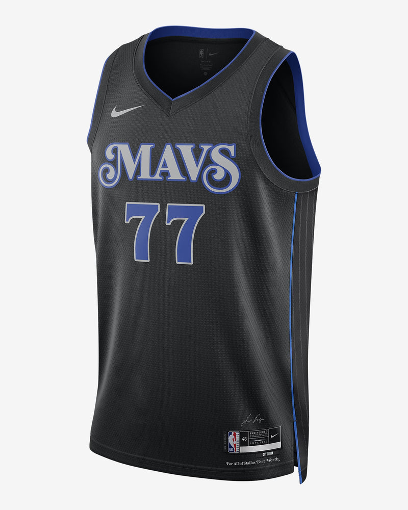 Luka Dončić Dallas Mavericks 2023/24 City Edition Men's Nike Dri-FIT NBA Swingman Jersey 'Black'