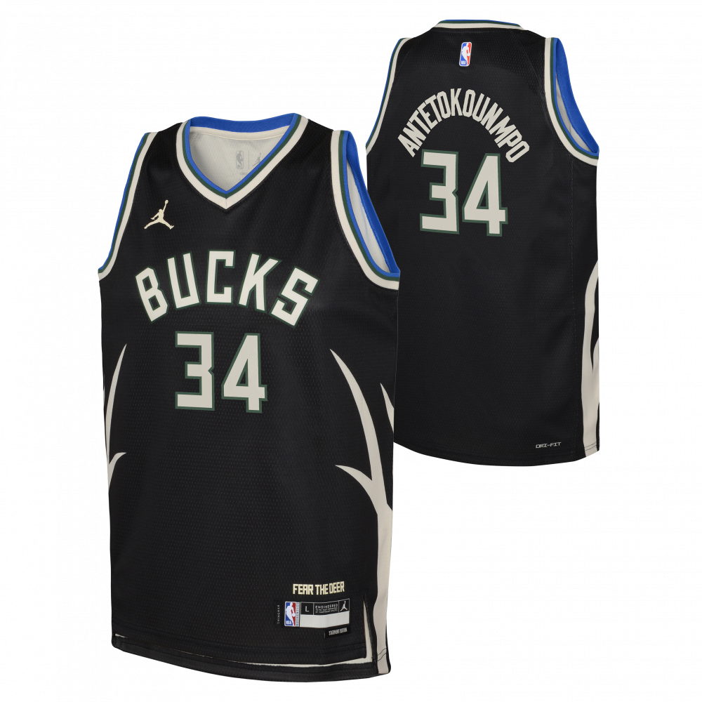 Giannis Antetokounmpo Milwaukee Bucks Boys Jordan Statement Swingman j Bouncewear
