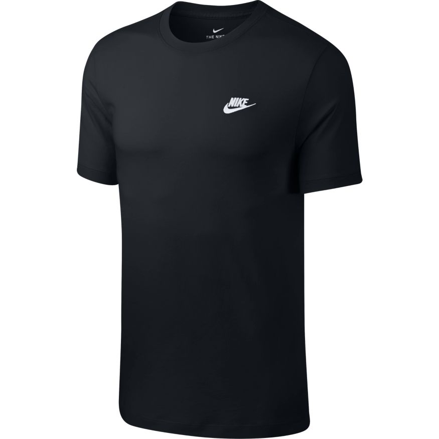 nike club nike white and black shirt