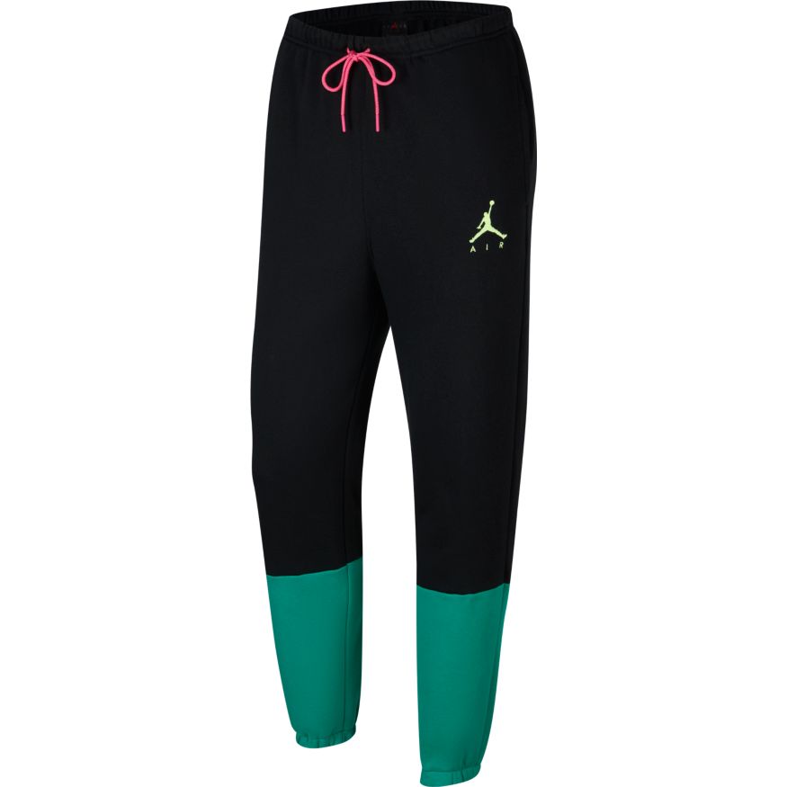 Jordan Jumpman Air Men's Fleece Pants 'Black/Green/Volt' – Bouncewear