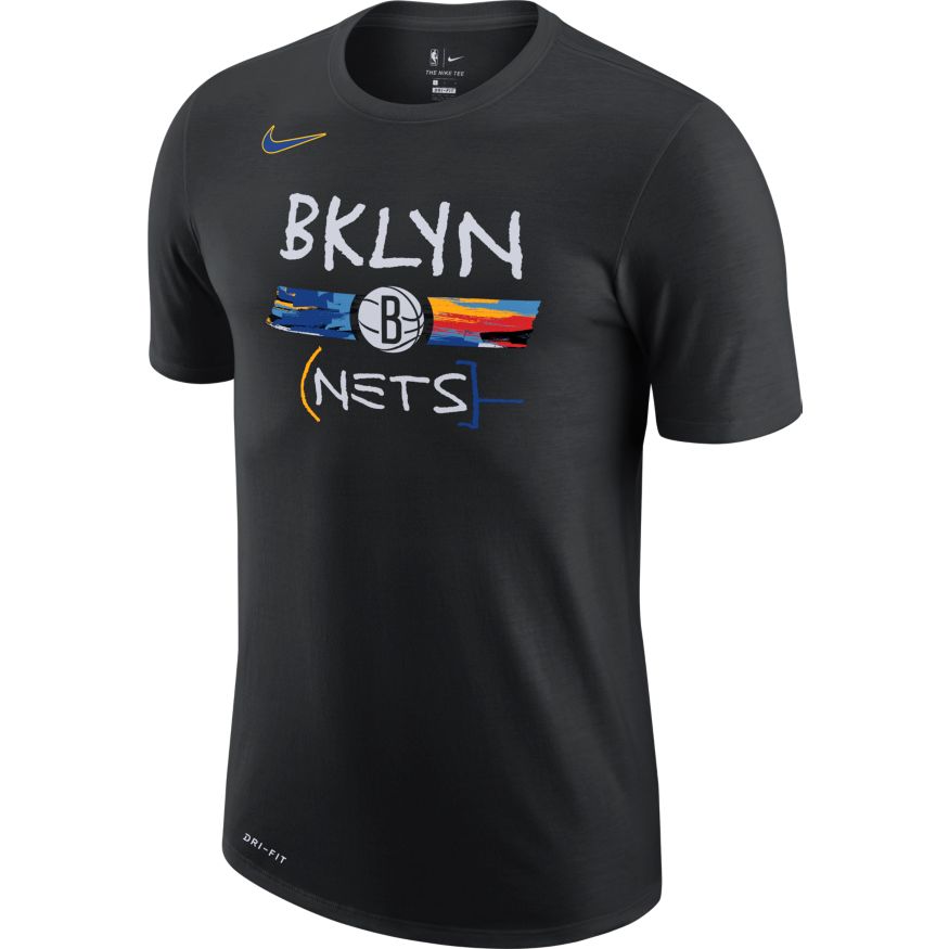 brooklyn nets gear Brooklyn Nets City Edition Men's Nike Dri-FIT NBA T-Shirt 'Black' – Bouncewear