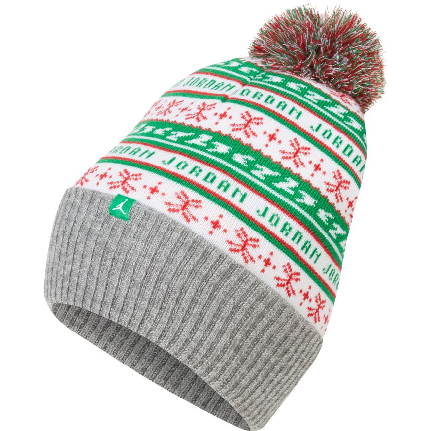 Jordan Jumpman Holiday Cuffed Beanie 'White/Green/Red' – Bouncewear