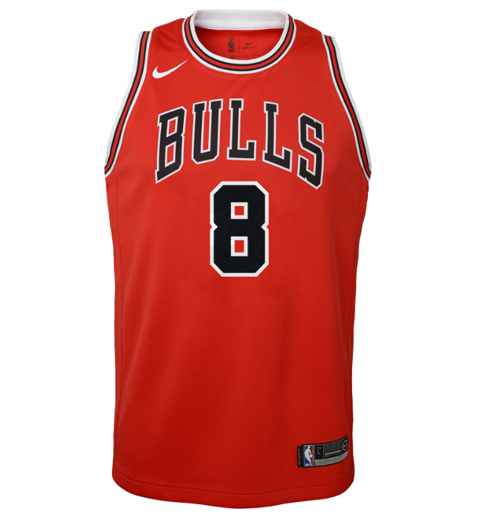 Nike Swingman Icon Kids Jersey Chicago Bulls 'Zach Lavine
