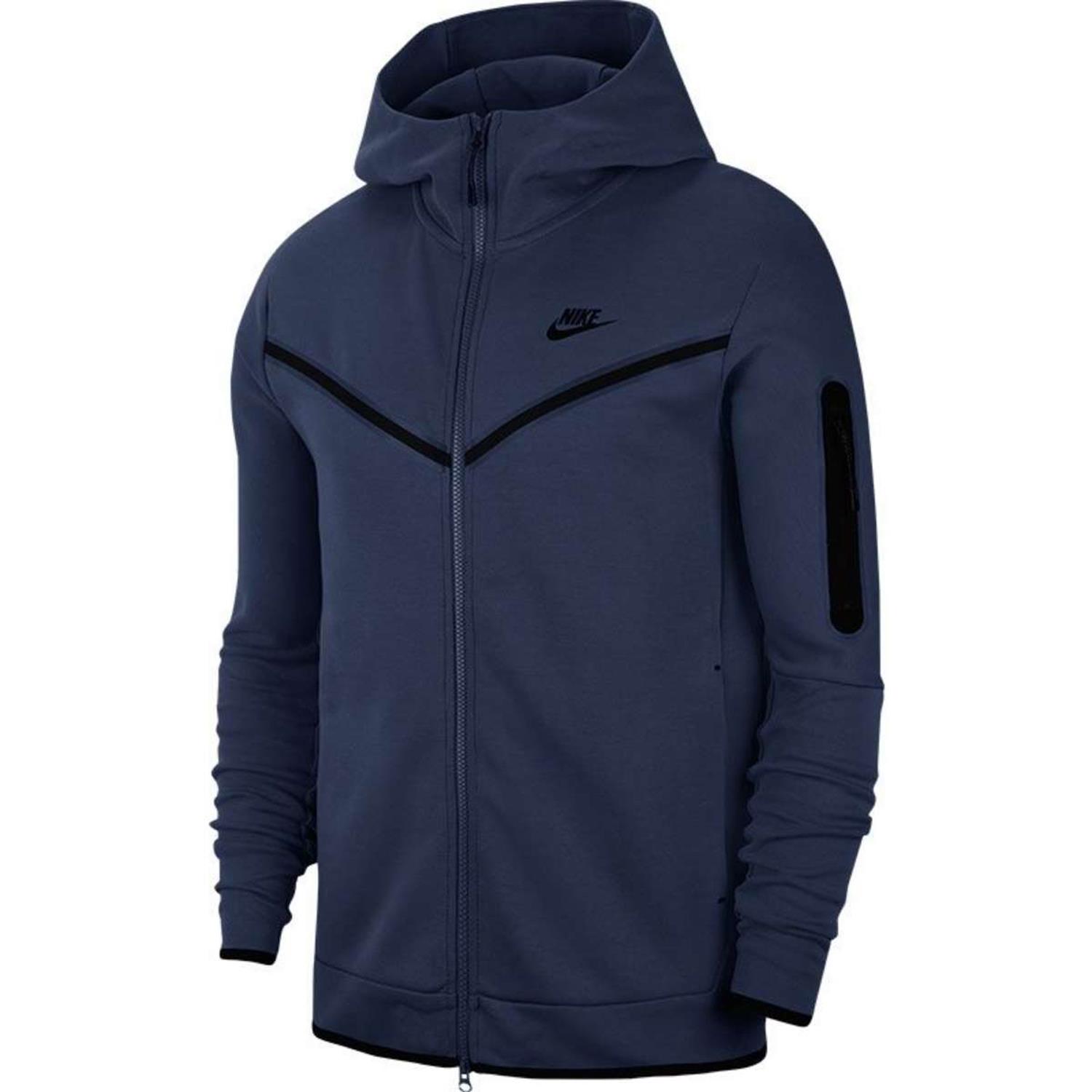Sportswear Nike Tech Fleece Blau Damen Nike Tech Fleece Hoodie