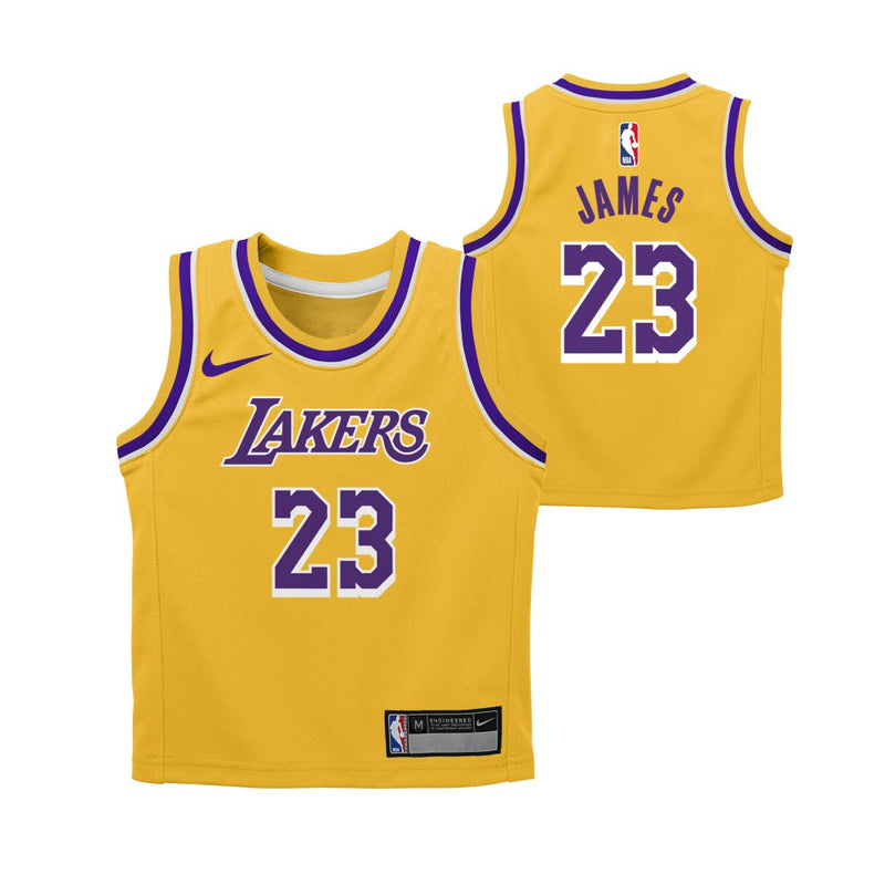 LeBron James Icon Replica Jersey Los Angeles Lakers Lebron Nike NBA (0-7 years) 'Amarillo'