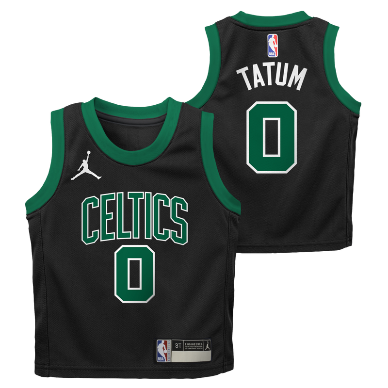 Jayson Tatum Icon Replica Jersey Boston Celtics Nike Jordan (0-7 years) 'Black'