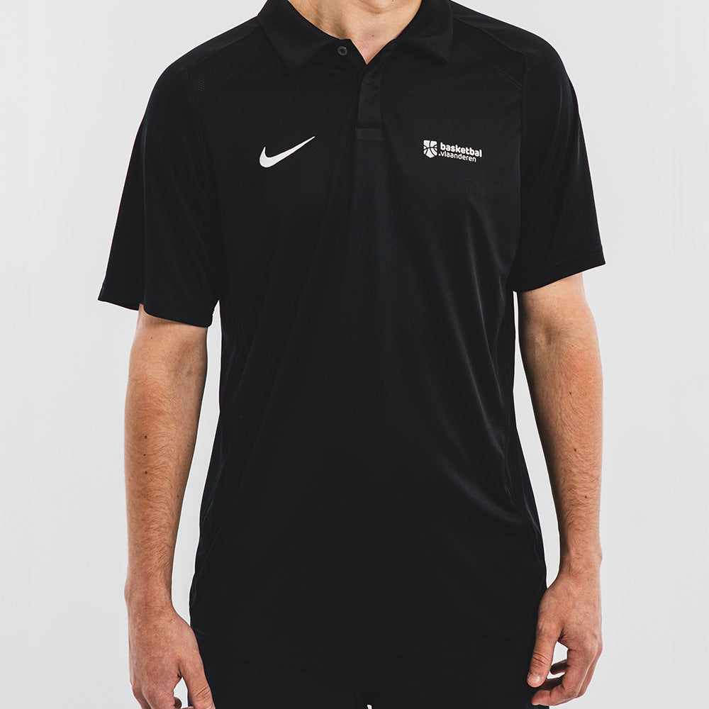 Basketbal Vlaanderen Referee Polo 'Black'