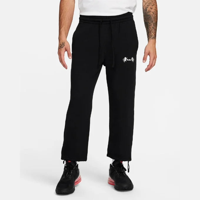 LeBron James LeBron Men s Open Hem Fleece Pants Black Phantom