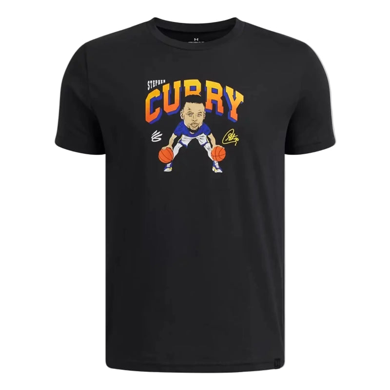 Curry T-Shirt Kids Curry Animated 'Black/Taxi'