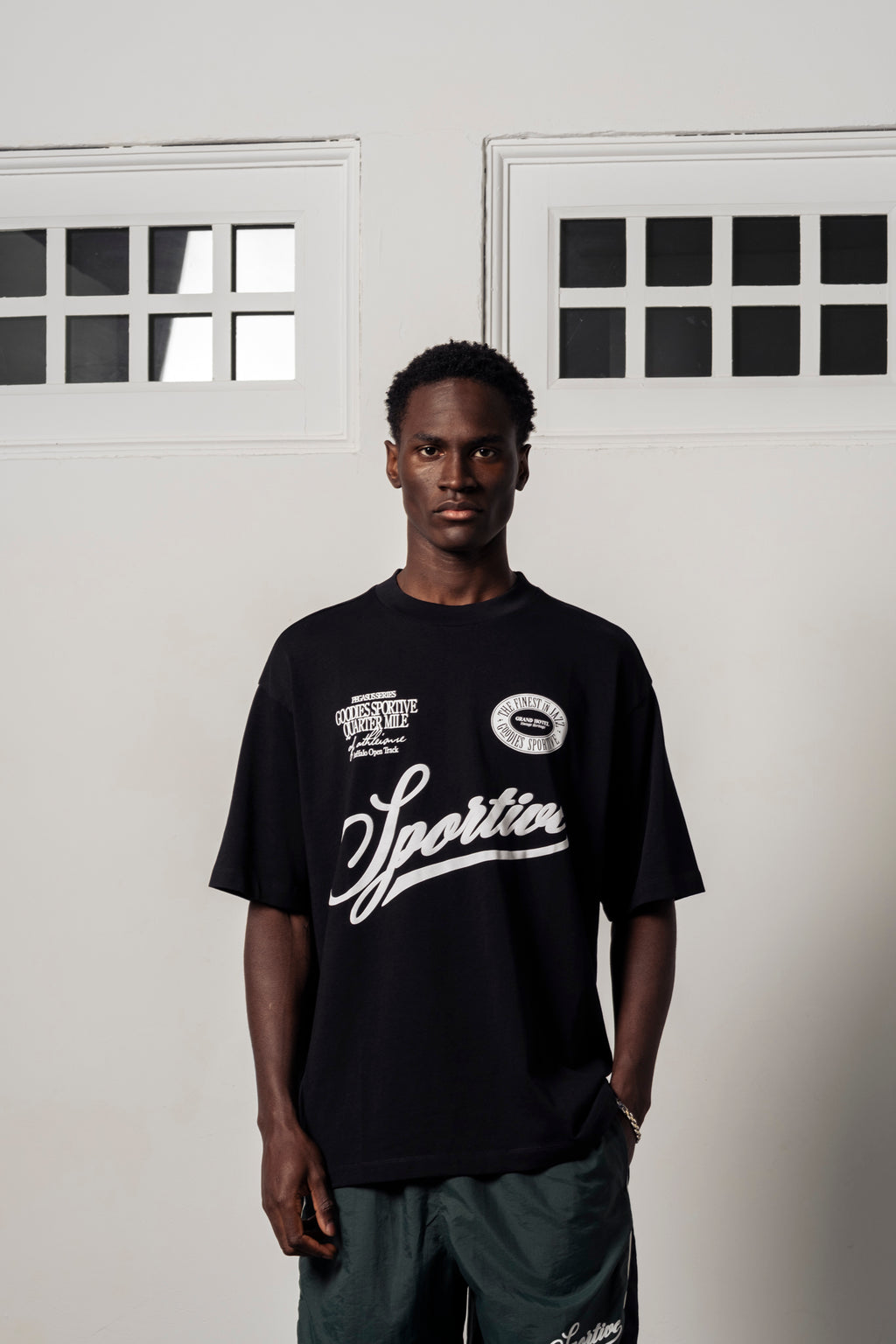 Goodies Sportive Buffalo Open Track Tee T-shirt 'Black'