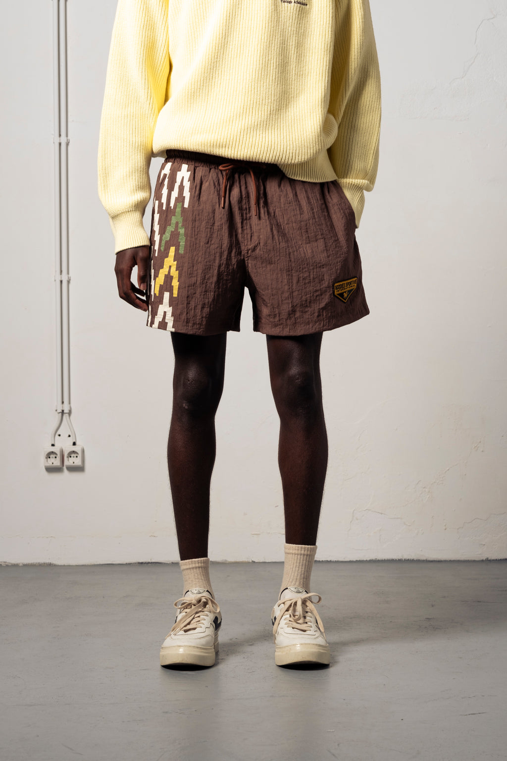 Goodies Sportive Premium Mustang Swim Shorts 'Brown'