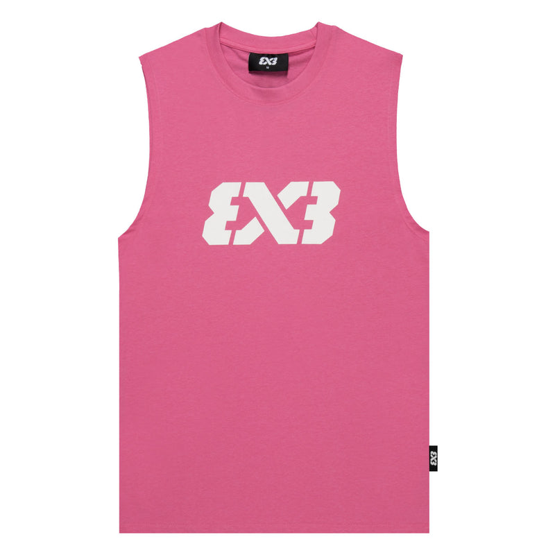 3X3 Women Sleeveless Tank Top 'Pink'