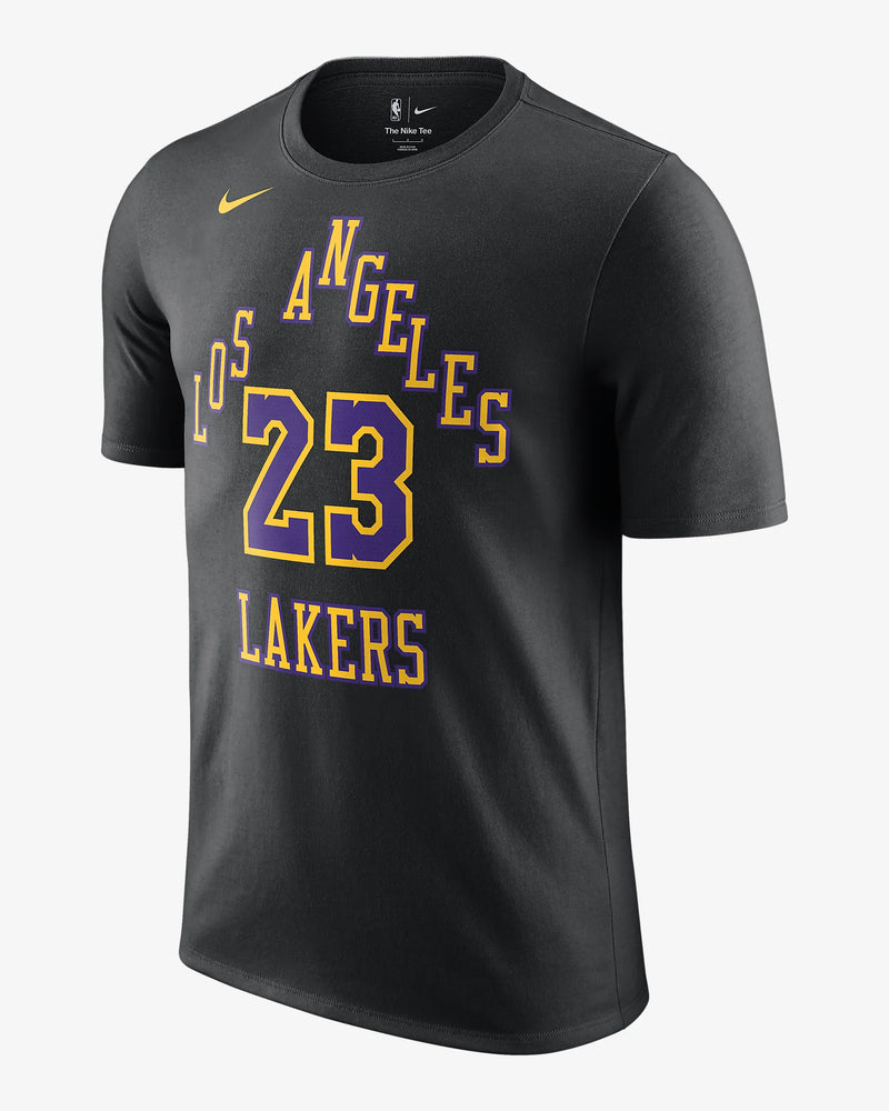 LeBron James Los Angeles Lakers City Edition Men's Nike NBA T-Shirt 'Black'