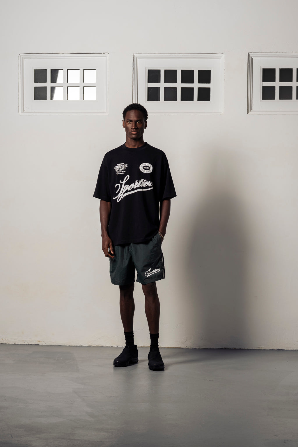 Goodies Sportive Buffalo Open Track Tee T-shirt 'Black'