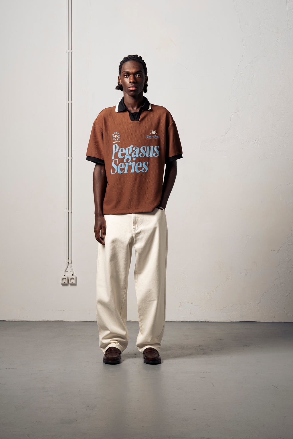 Goodies Sportive SPRTV Football Tee T-shirt 'Brown'