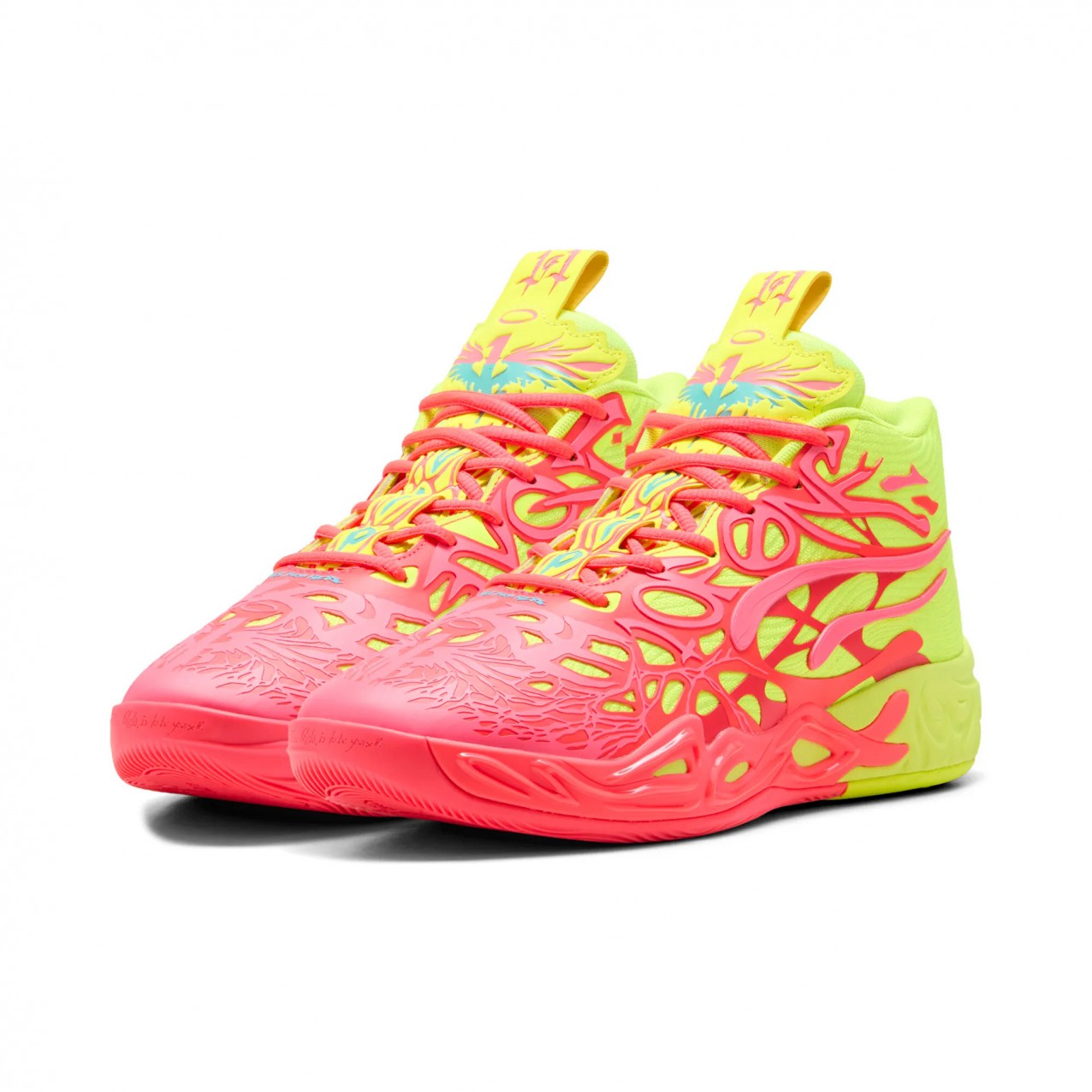 シューズ(男性用) PUMA MB.04 1LOVE PINK ALERT-YELLOW ALERT Puma MB.04 1Love 'Pink Alert/Yellow Alert' – Bouncewear