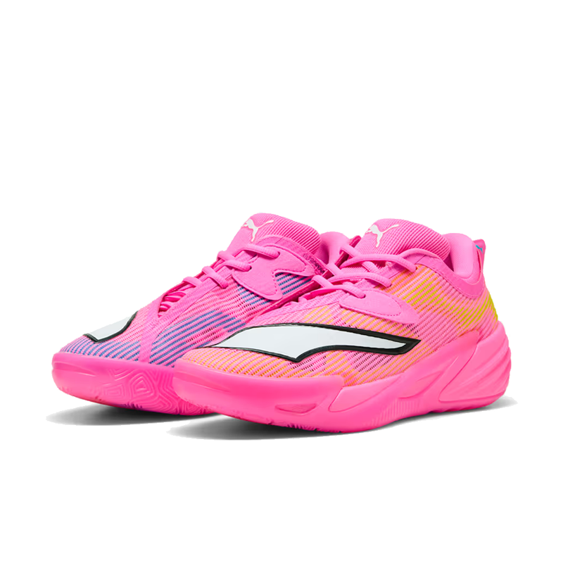 Puma All-Pro NITRO 2 Showtime Basketball Shoes 'Poison Pink-Bright Aqua-Lime Squeeze'