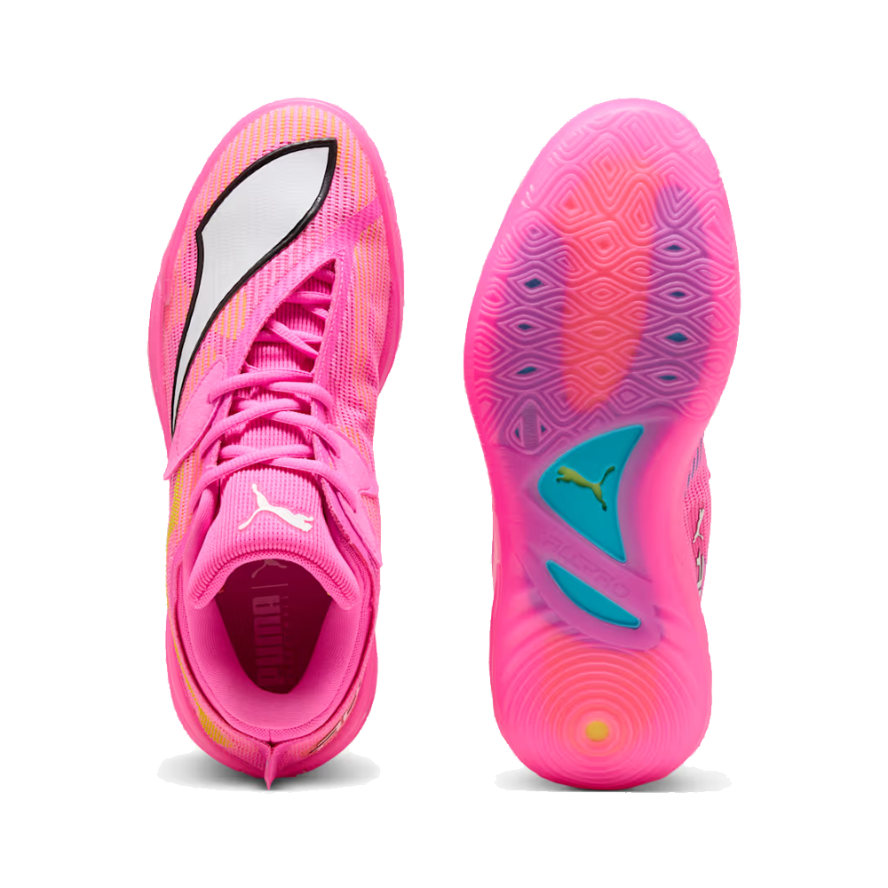 Puma All-Pro NITRO 2 Showtime Basketball Shoes 'Poison Pink-Bright Aqua-Lime Squeeze'