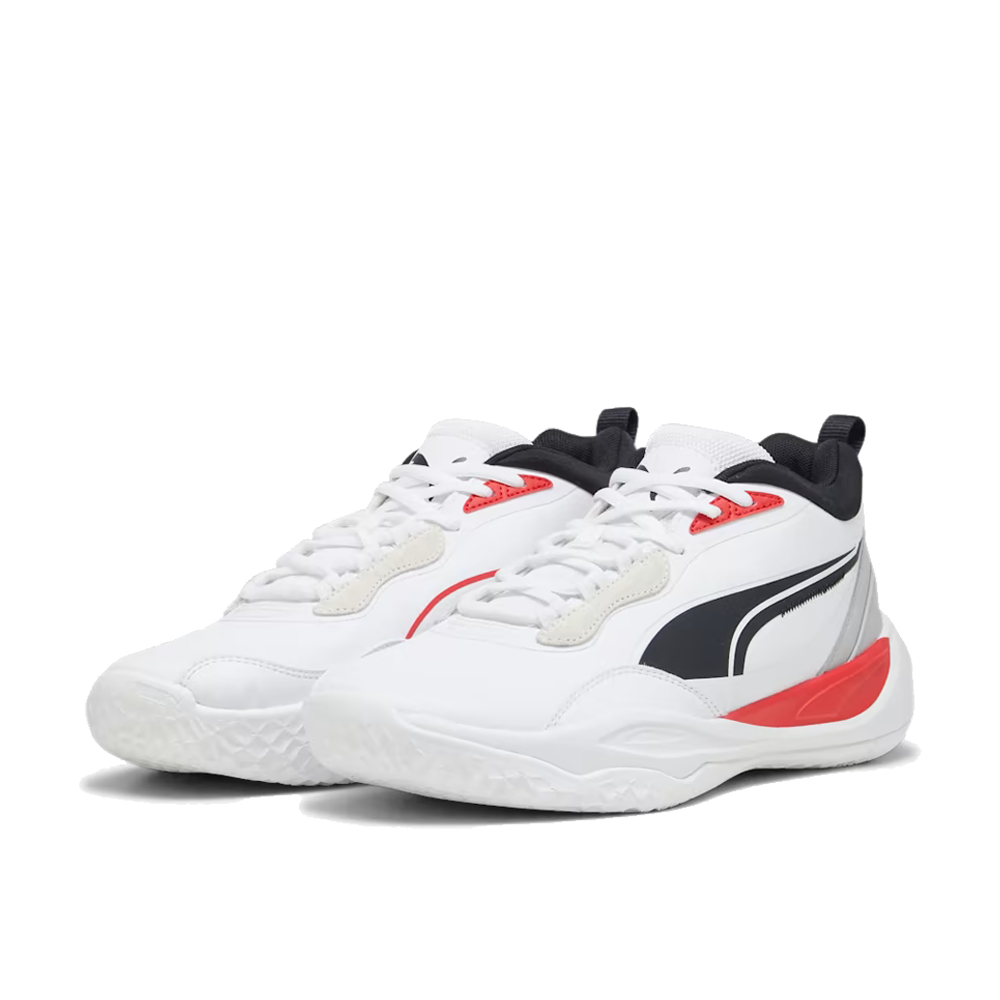 PUMA Playmaker Pro Plus 'White/AllTimeRed' Basketball Shoes