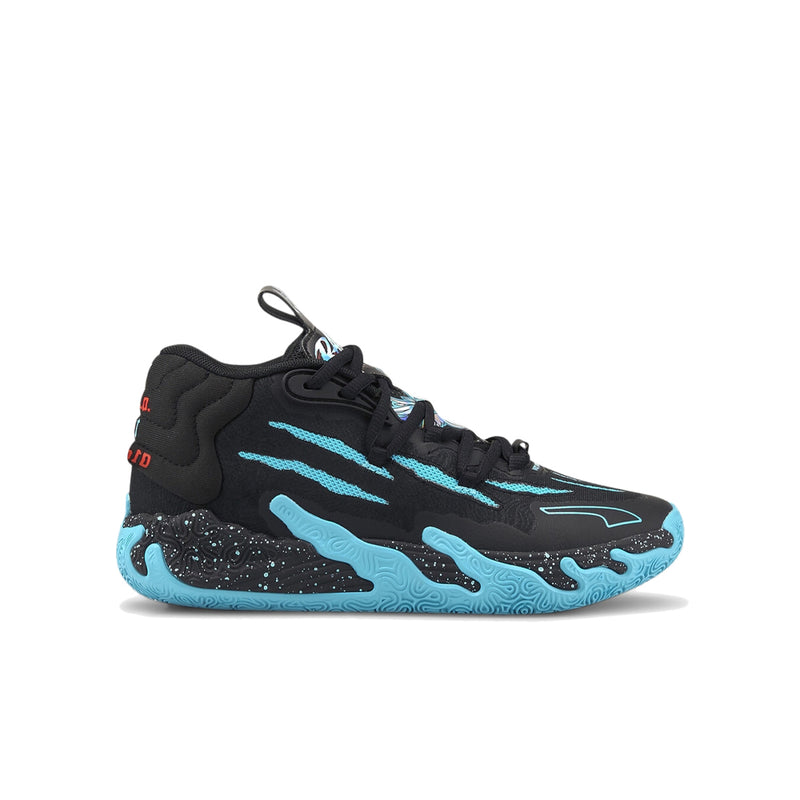 PUMA MB.03 JR "Blue Hive" Basketball Shoes (GS) 'Puma Black-Bright Aqua'