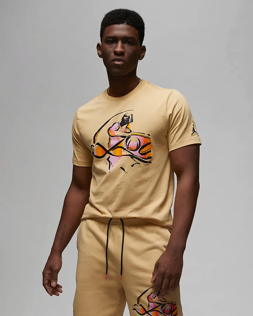 Jordan Flight MVP Men's T-shirt 'Sesame/Sundial/Black'